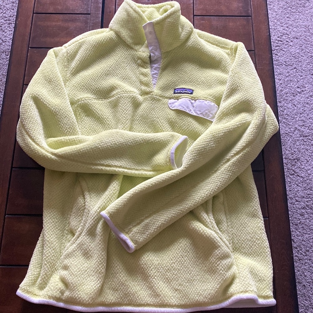 Patagonia neon yellow Sweater